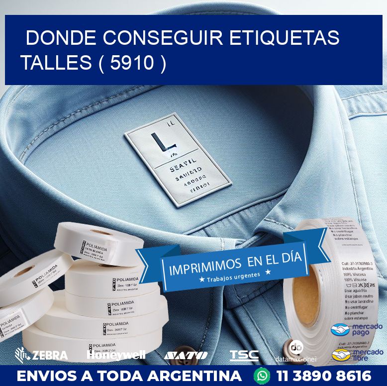 DONDE CONSEGUIR ETIQUETAS TALLES ( 5910 )