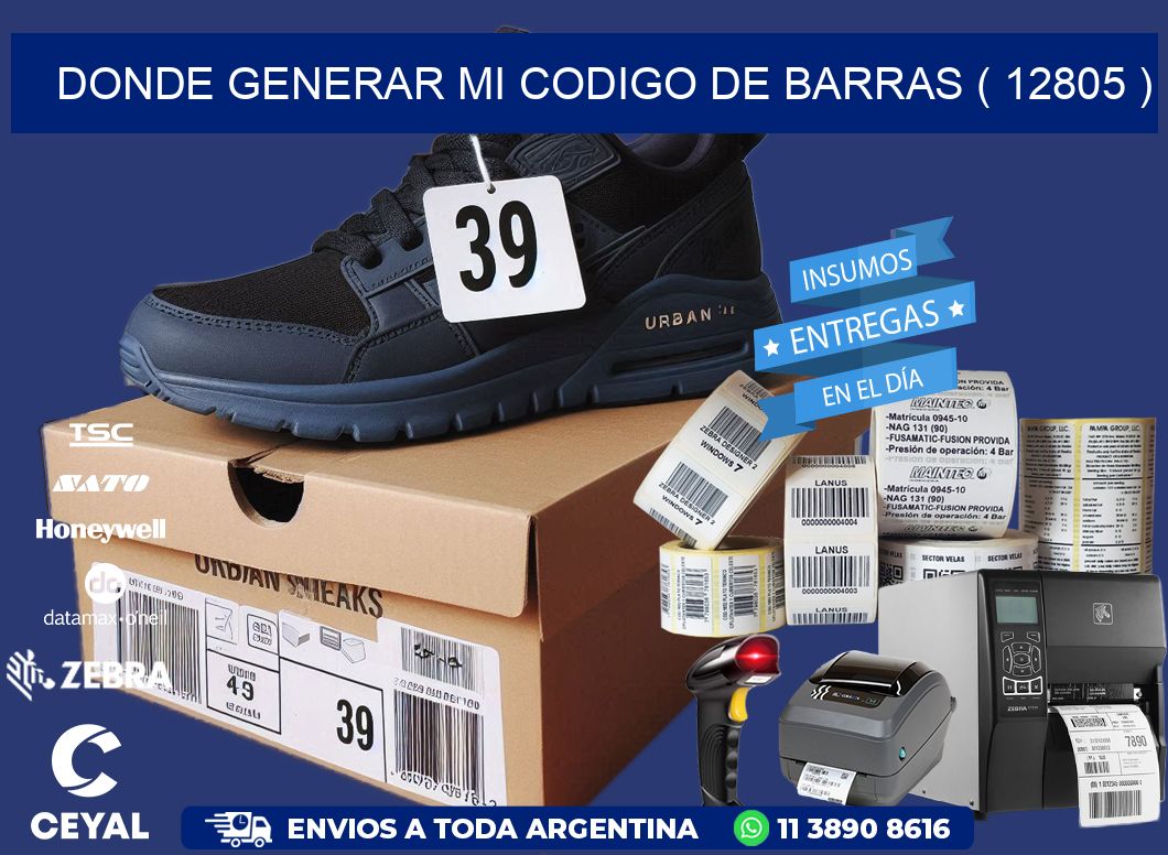 DONDE GENERAR MI CODIGO DE BARRAS ( 12805 )