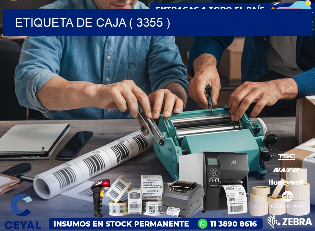 ETIQUETA DE CAJA ( 3355 )
