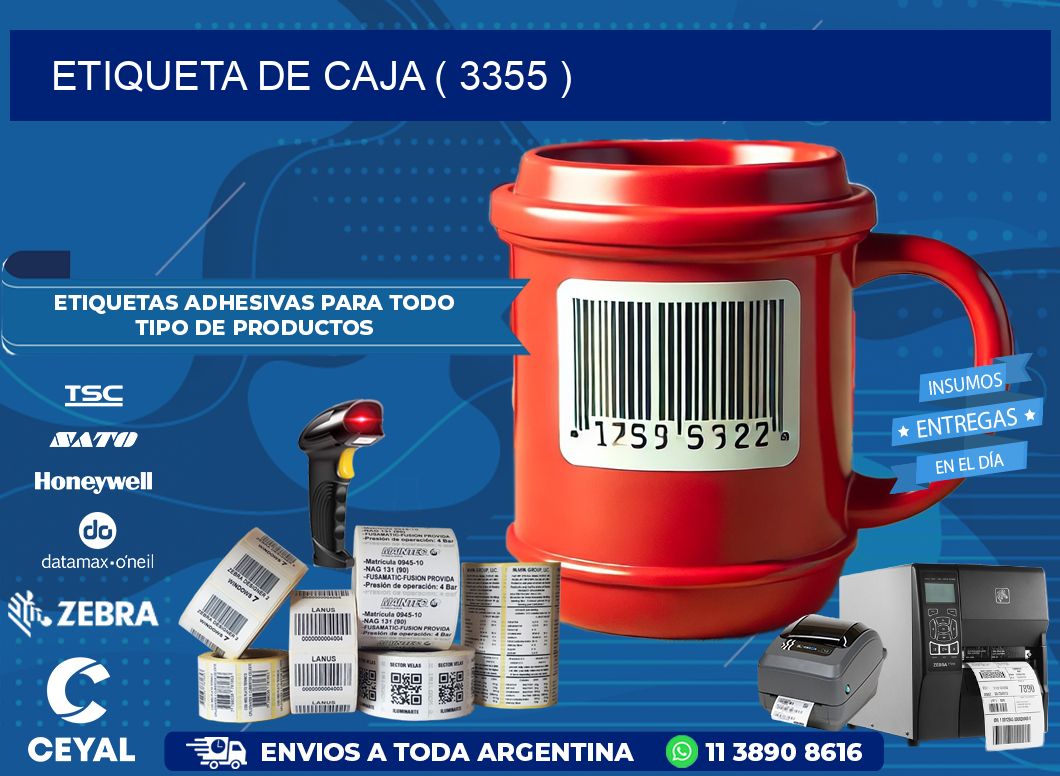 ETIQUETA DE CAJA ( 3355 )