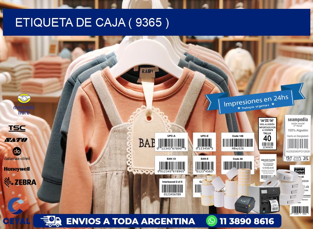 ETIQUETA DE CAJA ( 9365 )