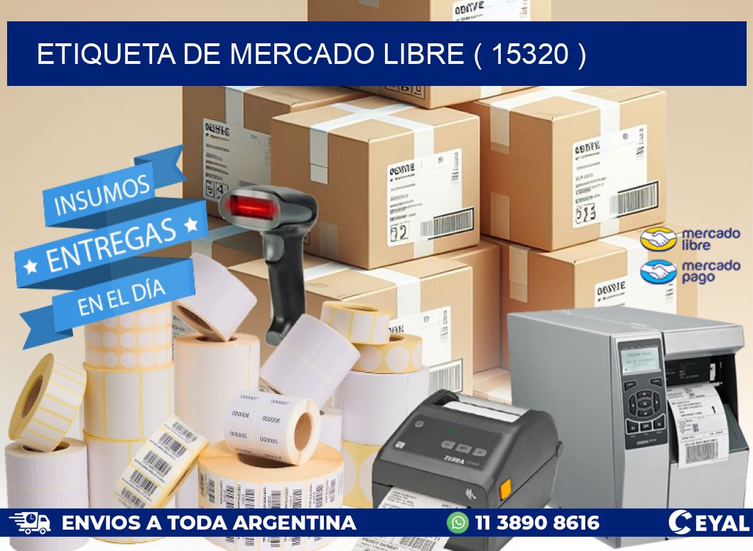 ETIQUETA DE MERCADO LIBRE ( 15320 )