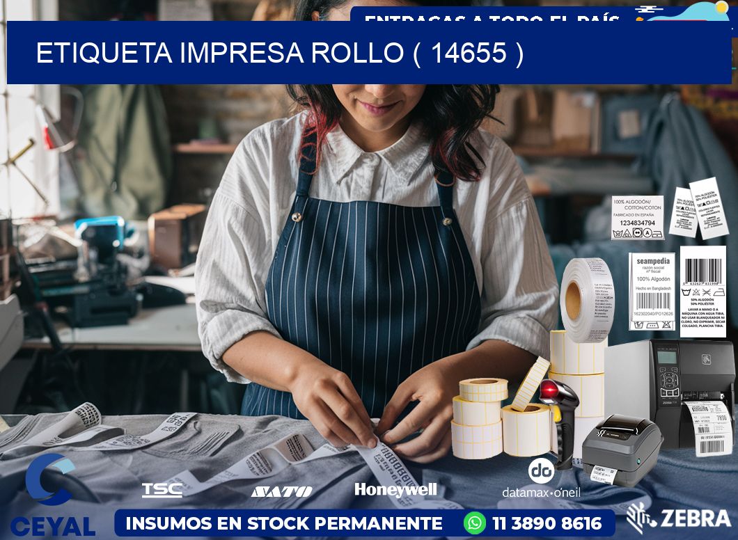 ETIQUETA IMPRESA ROLLO ( 14655 )