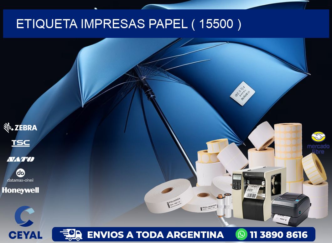 ETIQUETA IMPRESAS PAPEL ( 15500 )