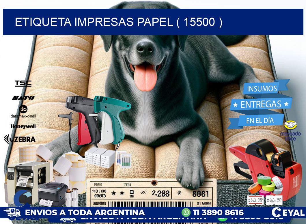 ETIQUETA IMPRESAS PAPEL ( 15500 )