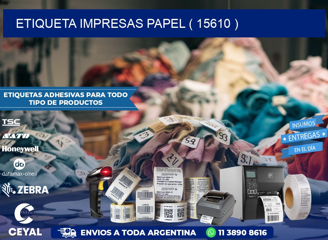 ETIQUETA IMPRESAS PAPEL ( 15610 )