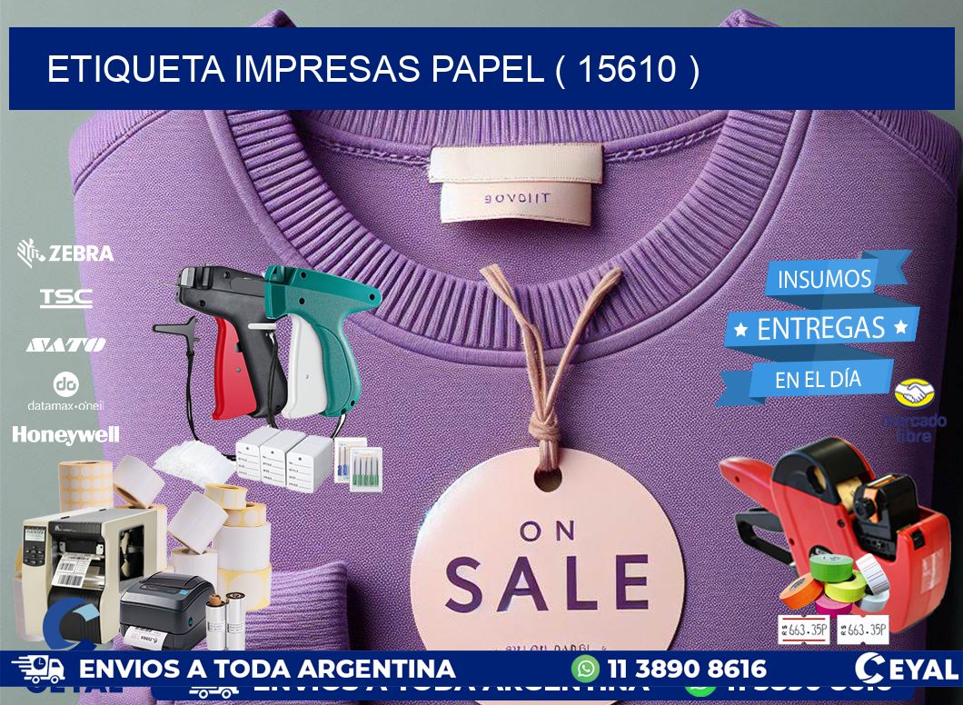 ETIQUETA IMPRESAS PAPEL ( 15610 )