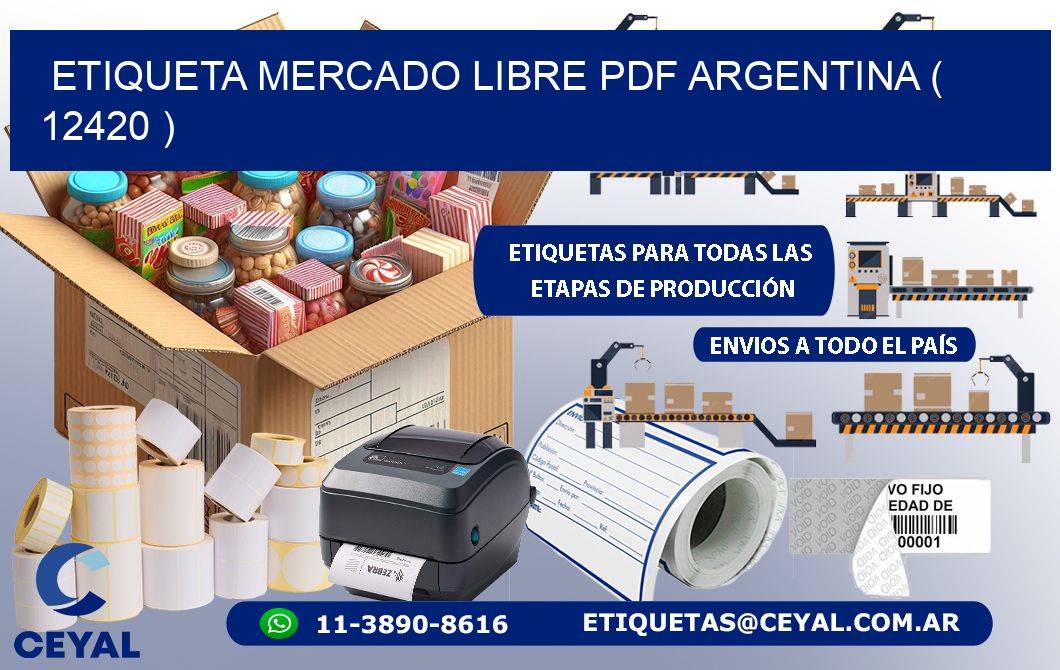 ETIQUETA MERCADO LIBRE PDF ARGENTINA ( 12420 )