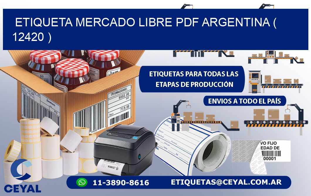 ETIQUETA MERCADO LIBRE PDF ARGENTINA ( 12420 )