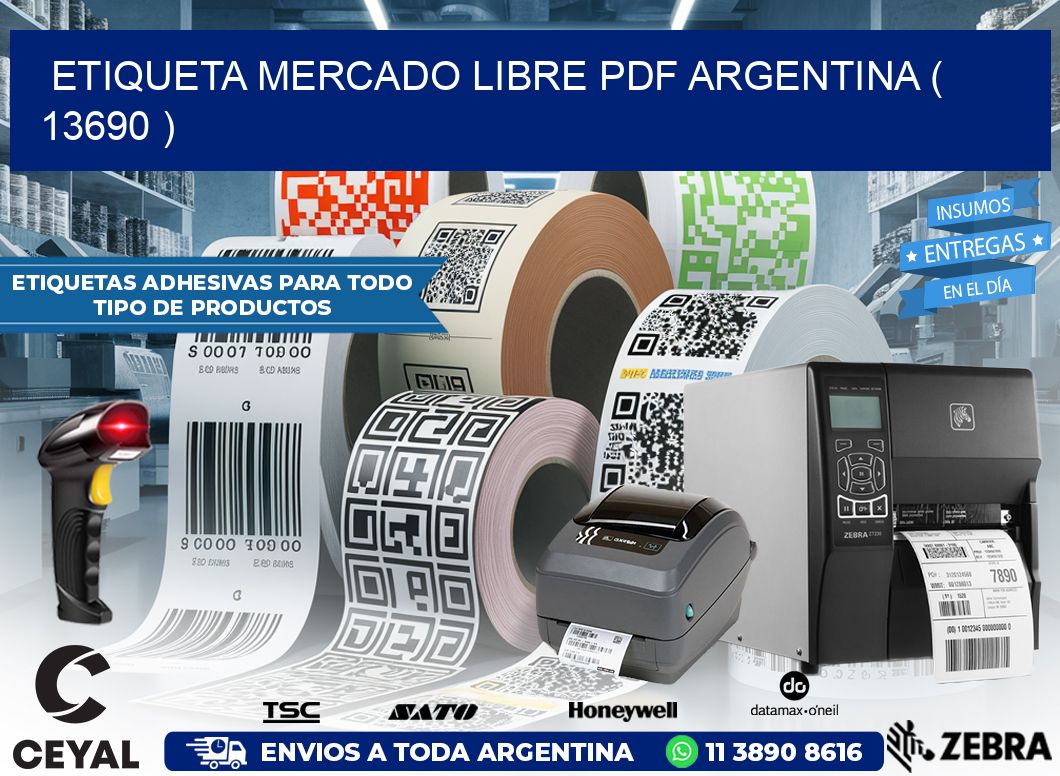 ETIQUETA MERCADO LIBRE PDF ARGENTINA ( 13690 )