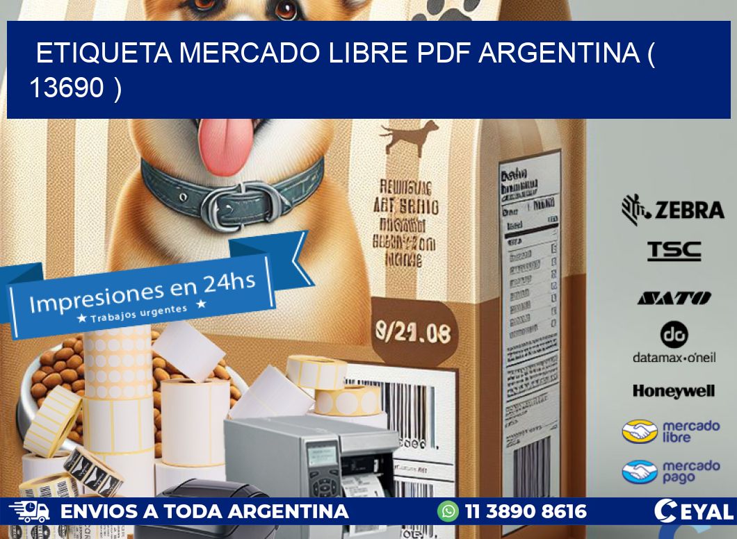 ETIQUETA MERCADO LIBRE PDF ARGENTINA ( 13690 )