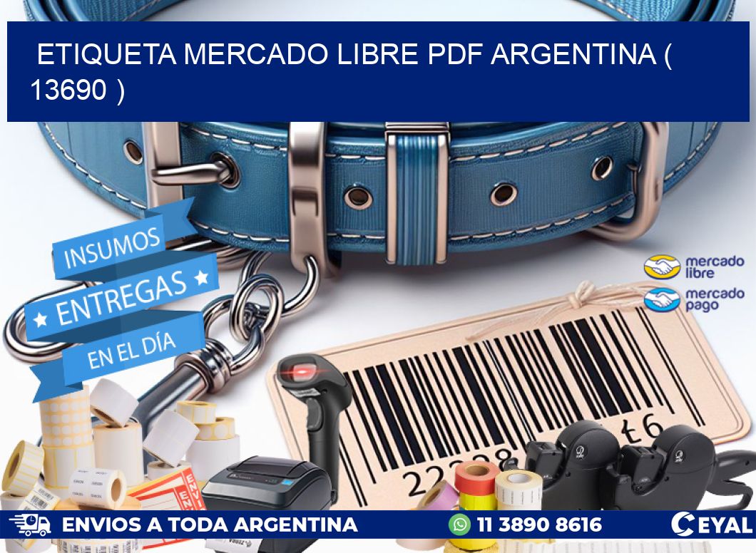 ETIQUETA MERCADO LIBRE PDF ARGENTINA ( 13690 )