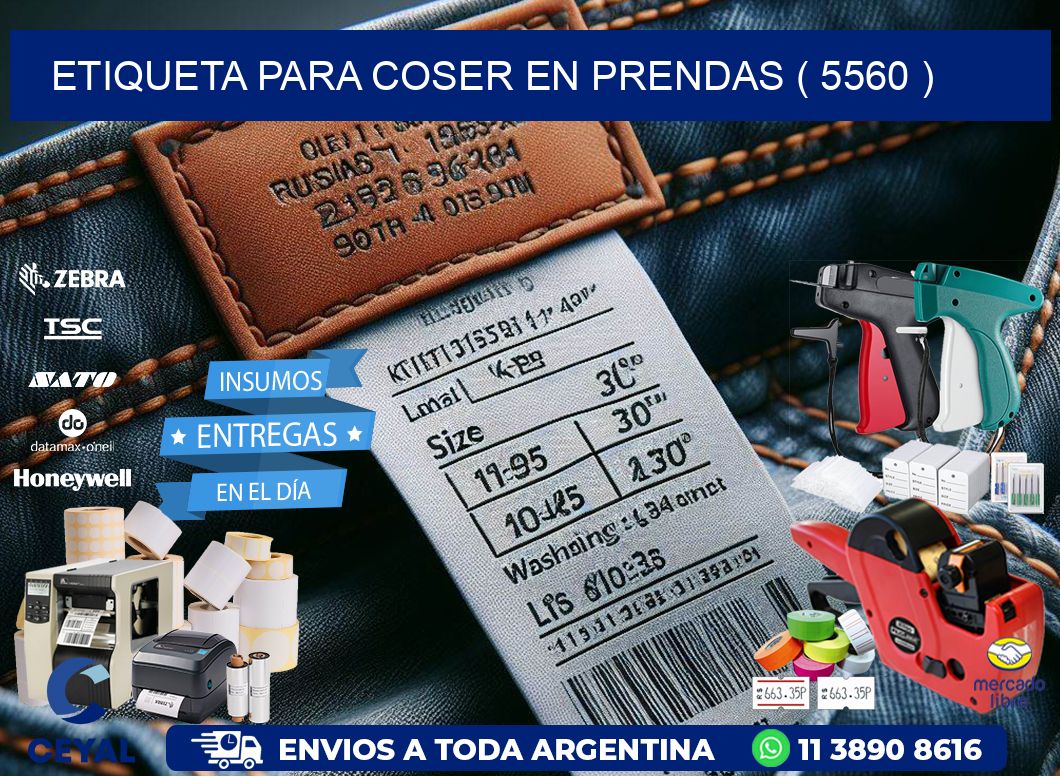 ETIQUETA PARA COSER EN PRENDAS ( 5560 )