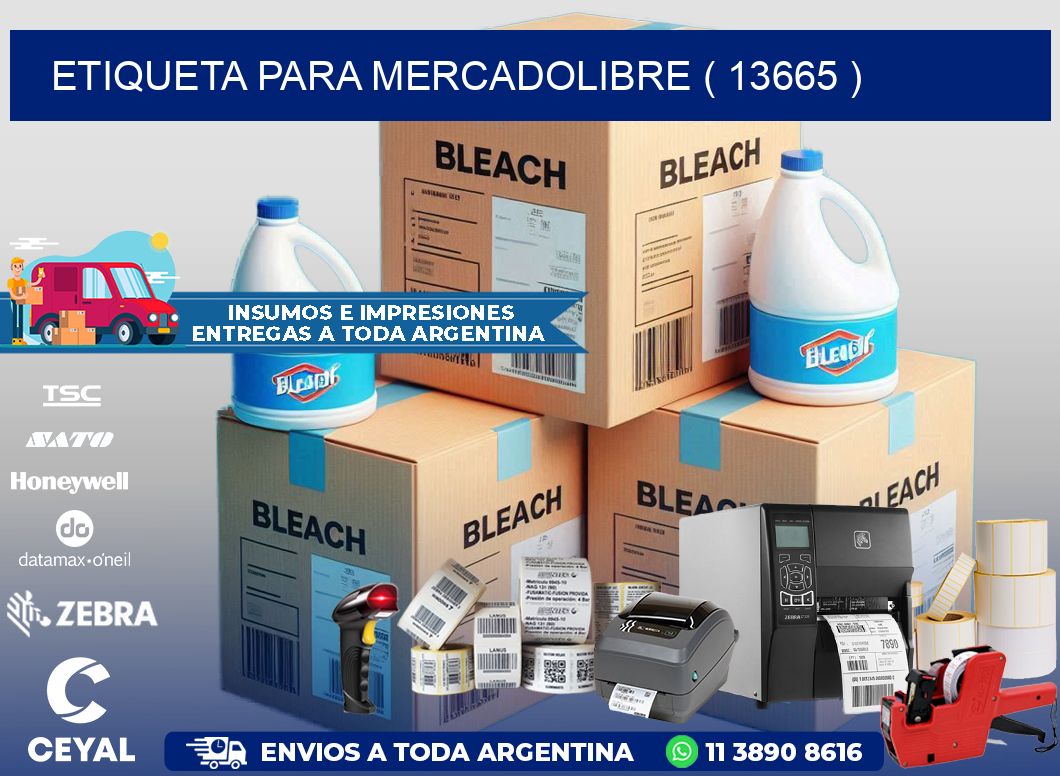 ETIQUETA PARA MERCADOLIBRE ( 13665 )