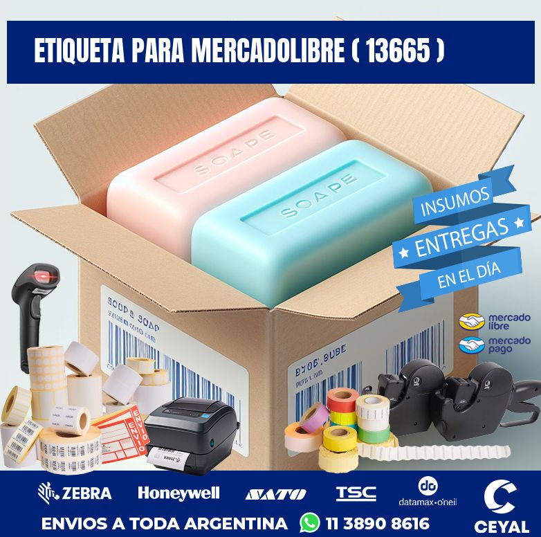 ETIQUETA PARA MERCADOLIBRE ( 13665 )