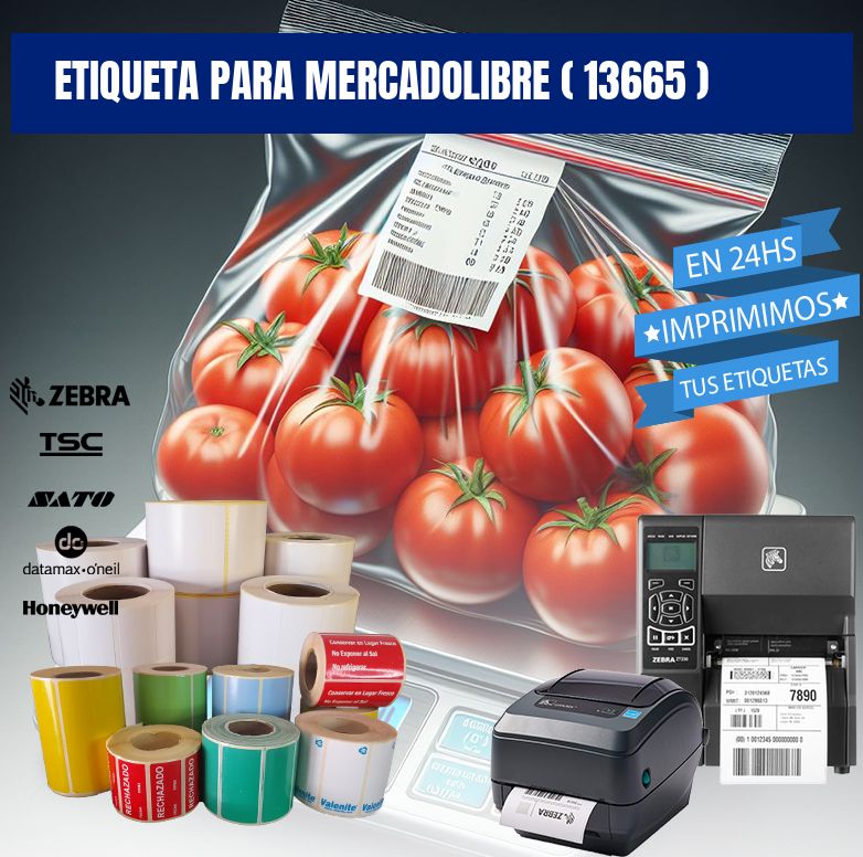 ETIQUETA PARA MERCADOLIBRE ( 13665 )