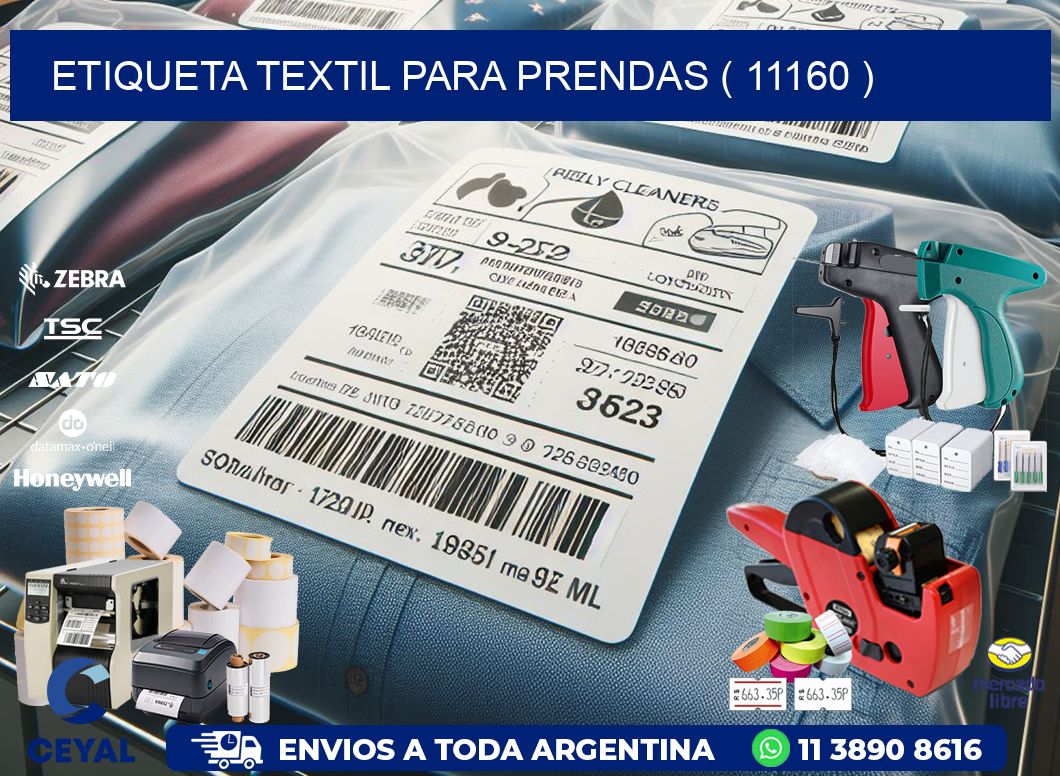 ETIQUETA TEXTIL PARA PRENDAS ( 11160 )