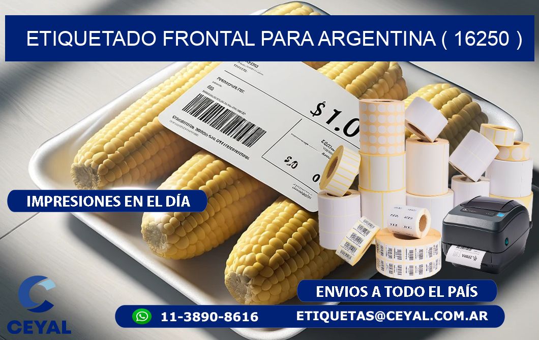 ETIQUETADO FRONTAL PARA ARGENTINA ( 16250 )