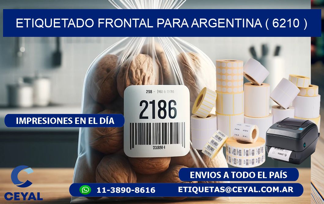 ETIQUETADO FRONTAL PARA ARGENTINA ( 6210 )