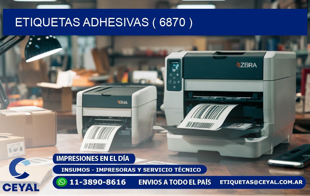 ETIQUETAS ADHESIVAS ( 6870 )