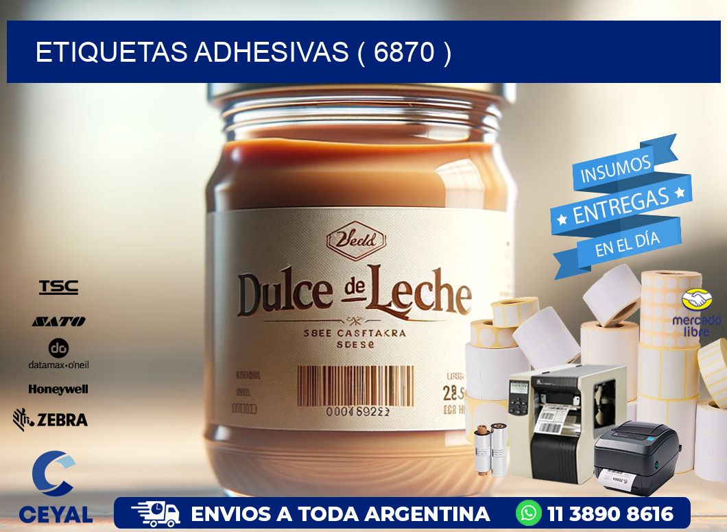 ETIQUETAS ADHESIVAS ( 6870 )