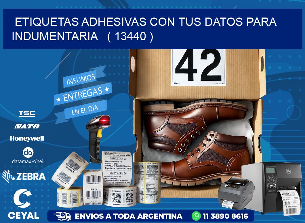 ETIQUETAS ADHESIVAS CON TUS DATOS PARA INDUMENTARIA ( 13440 )