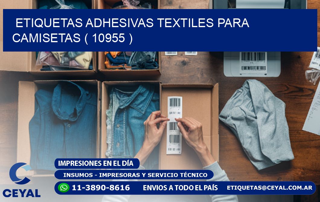 ETIQUETAS ADHESIVAS TEXTILES PARA CAMISETAS ( 10955 )