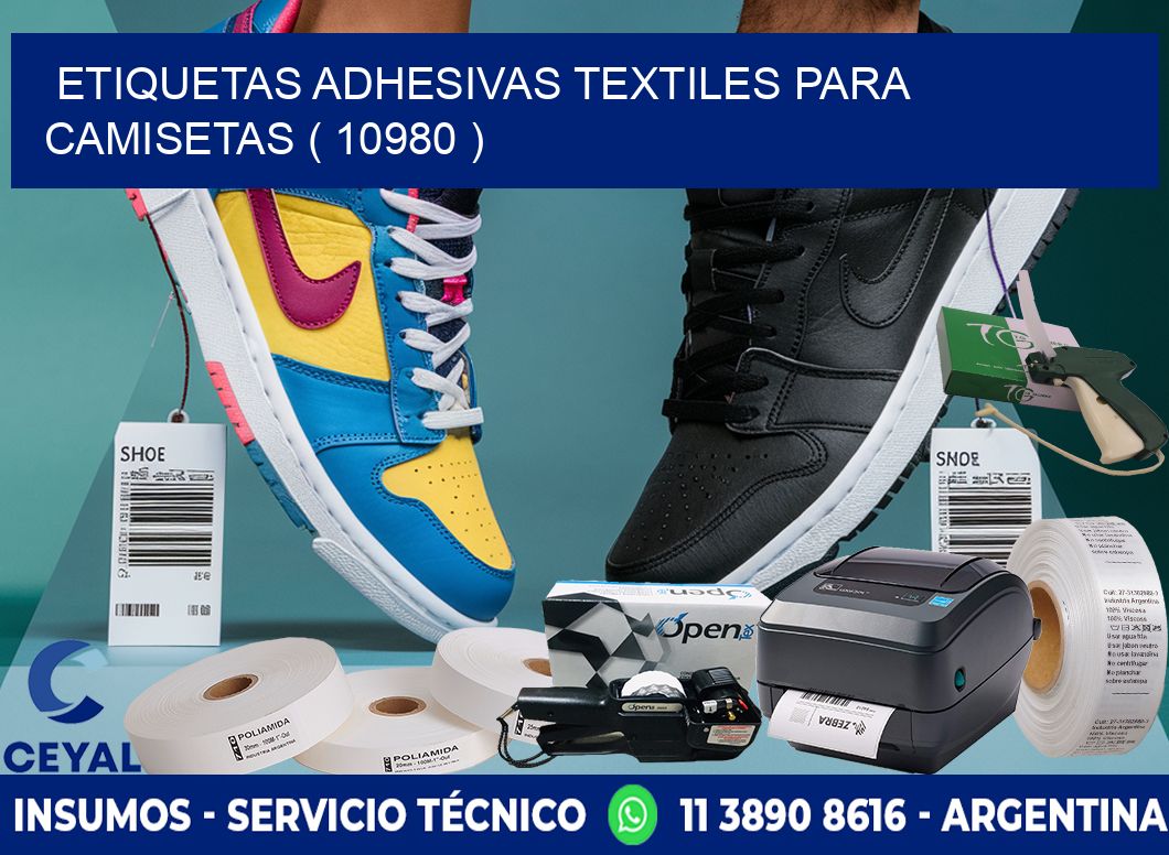 ETIQUETAS ADHESIVAS TEXTILES PARA CAMISETAS ( 10980 )