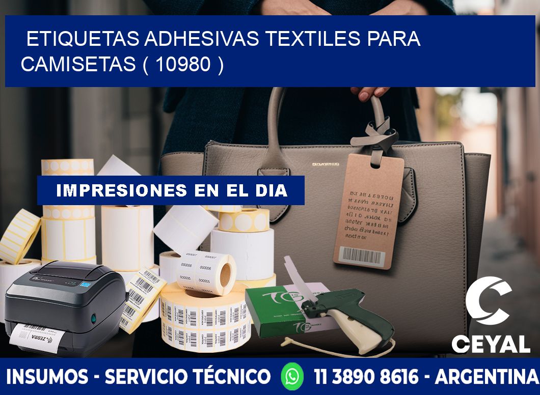 ETIQUETAS ADHESIVAS TEXTILES PARA CAMISETAS ( 10980 )