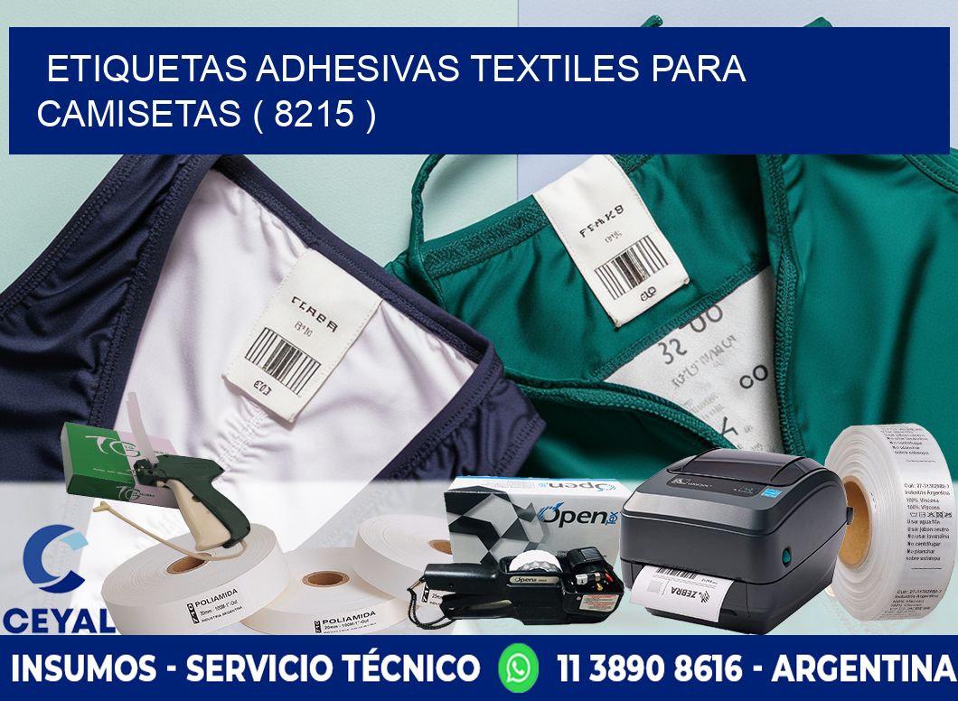 ETIQUETAS ADHESIVAS TEXTILES PARA CAMISETAS ( 8215 )