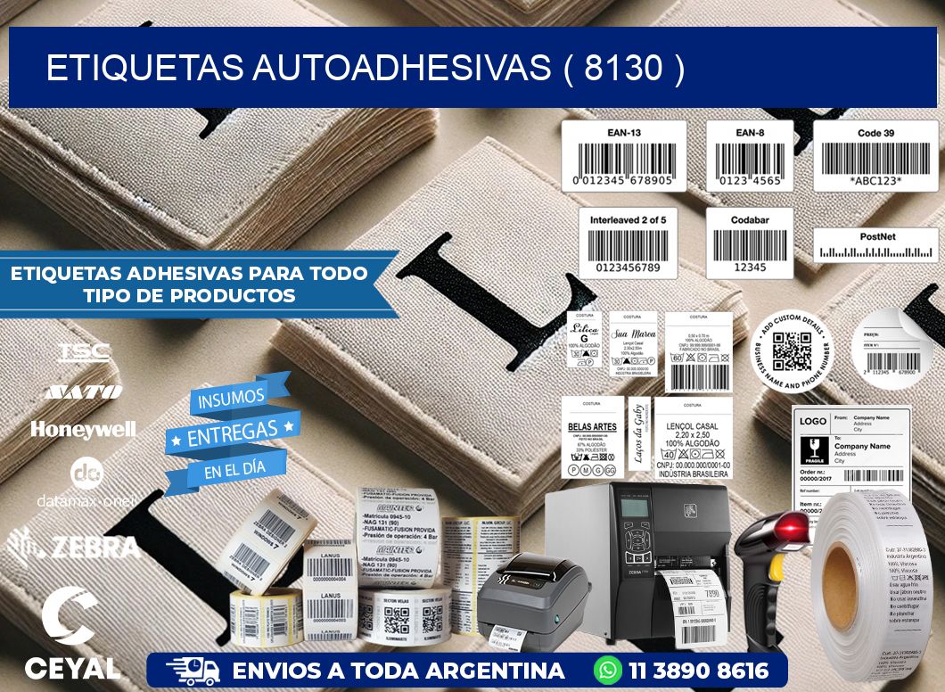 ETIQUETAS AUTOADHESIVAS ( 8130 )