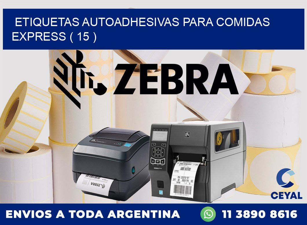 ETIQUETAS AUTOADHESIVAS PARA COMIDAS EXPRESS ( 15 )