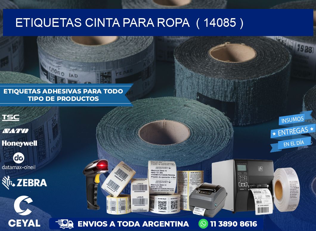 ETIQUETAS CINTA PARA ROPA  ( 14085 )