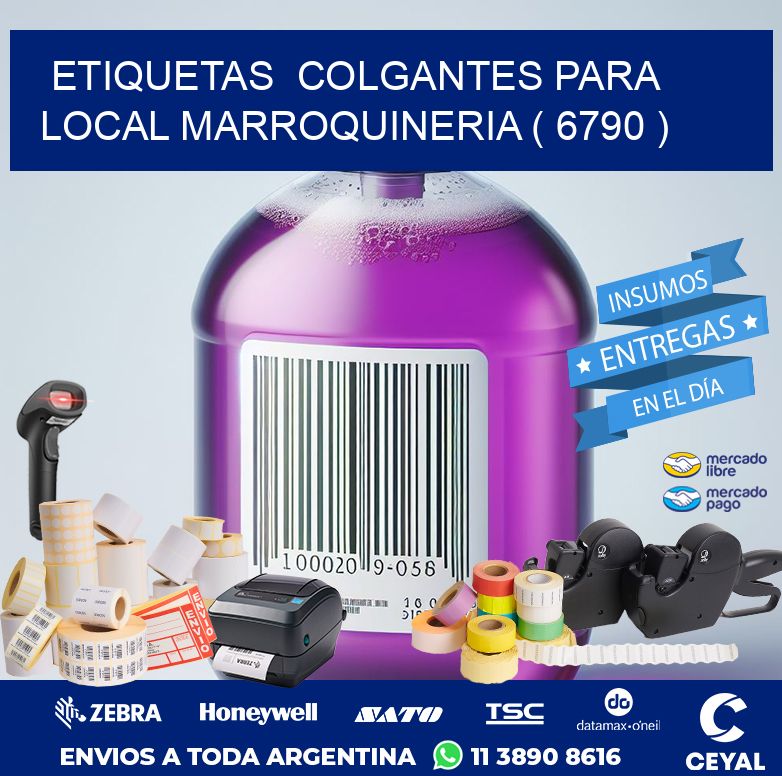 ETIQUETAS  COLGANTES PARA LOCAL MARROQUINERIA ( 6790 )