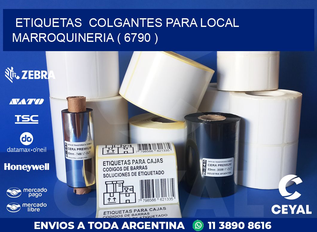 ETIQUETAS  COLGANTES PARA LOCAL MARROQUINERIA ( 6790 )