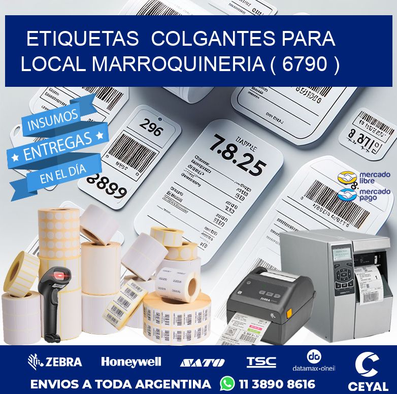 ETIQUETAS  COLGANTES PARA LOCAL MARROQUINERIA ( 6790 )