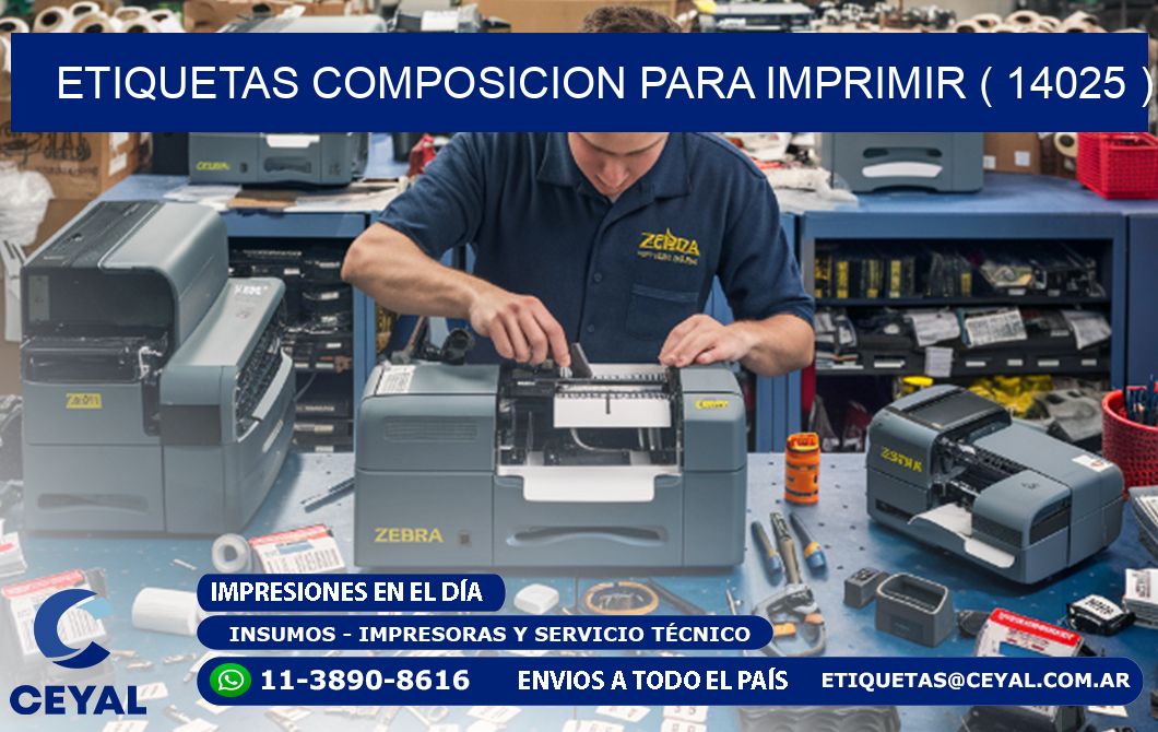 ETIQUETAS COMPOSICION PARA IMPRIMIR ( 14025 )