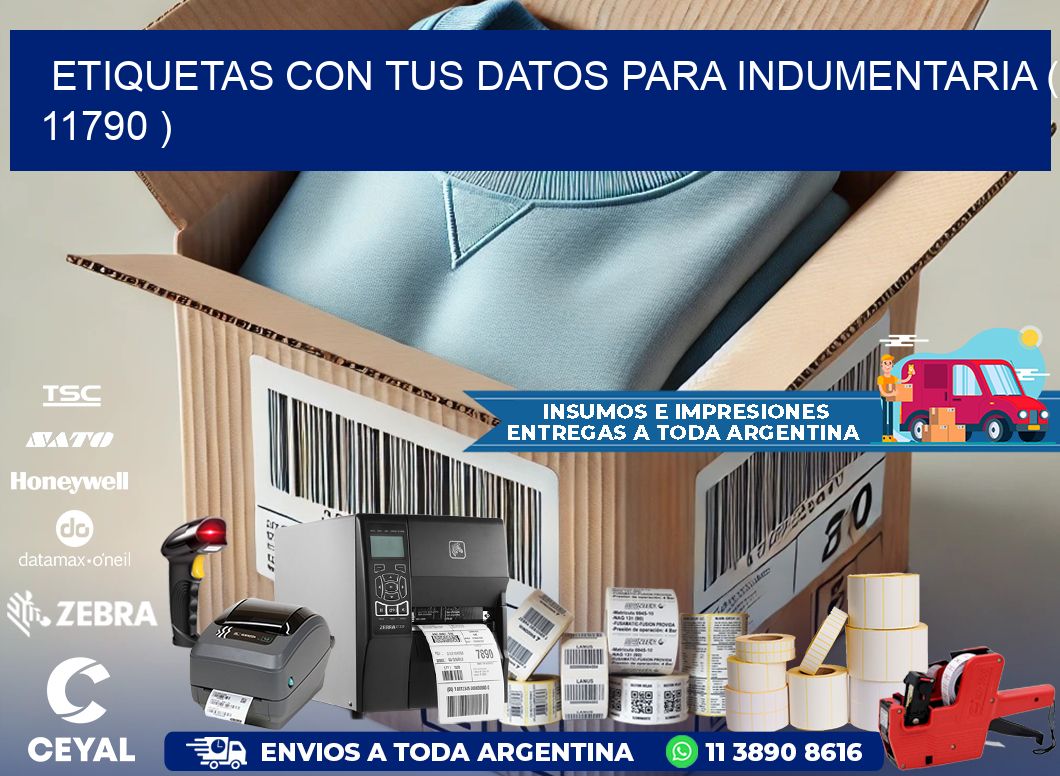 ETIQUETAS CON TUS DATOS PARA INDUMENTARIA ( 11790 )
