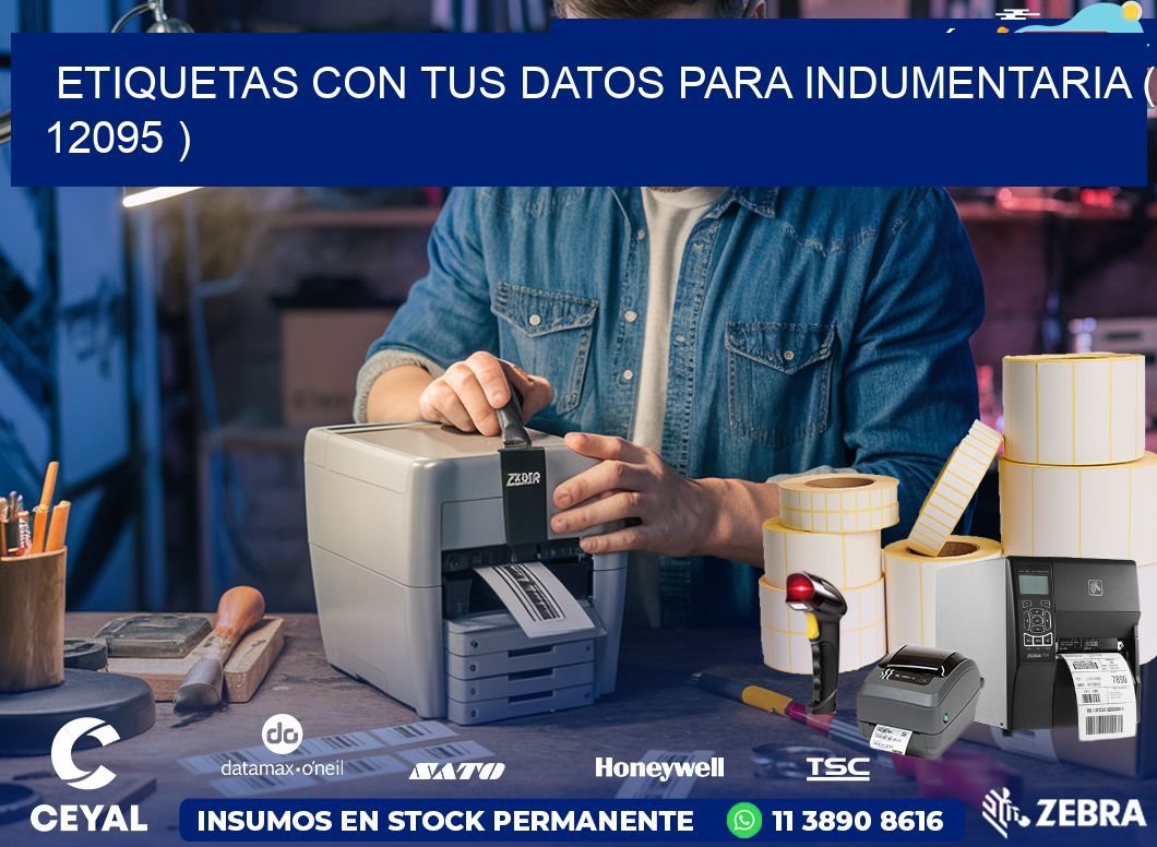 ETIQUETAS CON TUS DATOS PARA INDUMENTARIA ( 12095 )