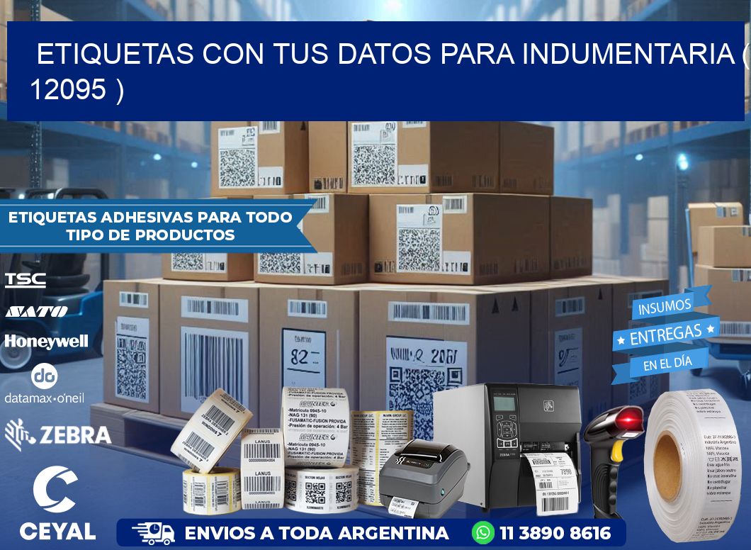 ETIQUETAS CON TUS DATOS PARA INDUMENTARIA ( 12095 )