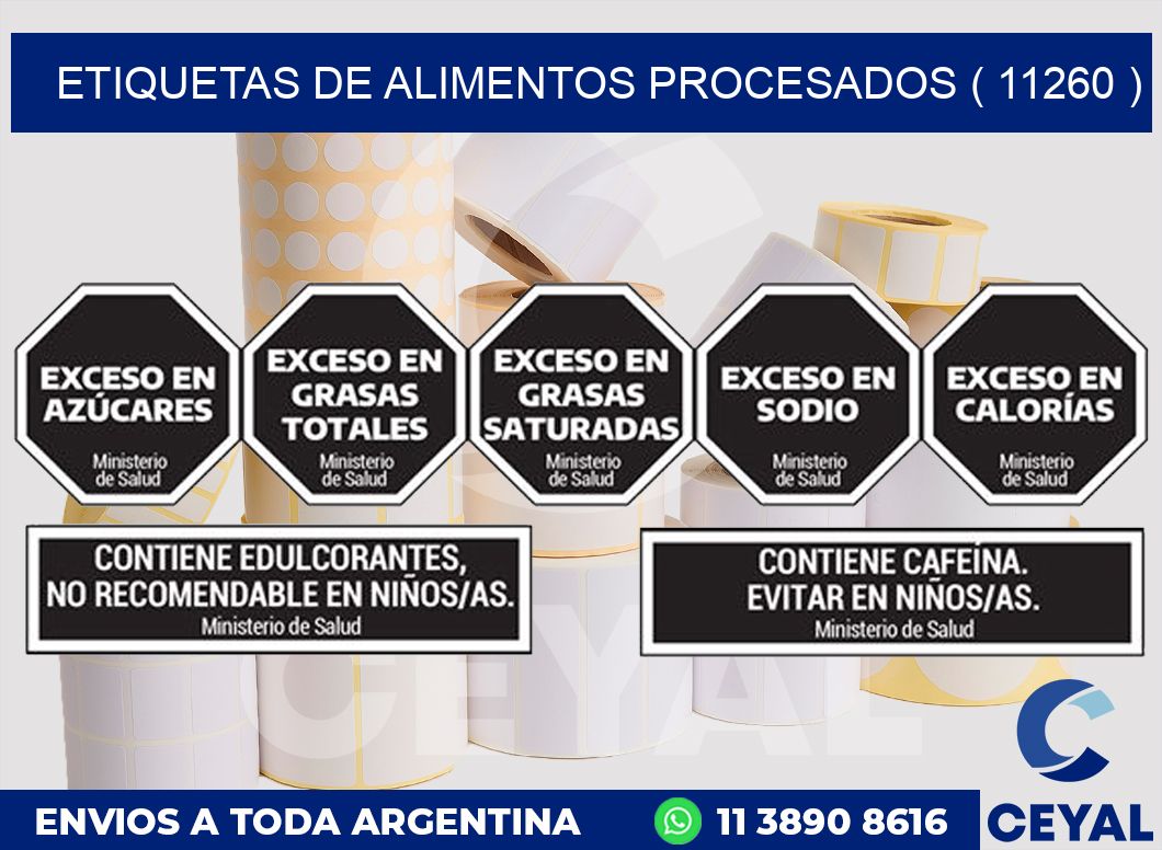 ETIQUETAS DE ALIMENTOS PROCESADOS ( 11260 )