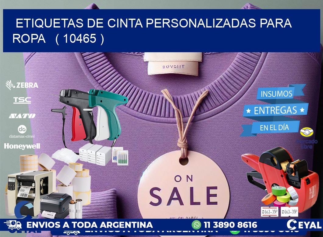 ETIQUETAS DE CINTA PERSONALIZADAS PARA ROPA ( 10465 )
