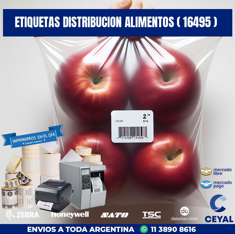 ETIQUETAS DISTRIBUCION ALIMENTOS ( 16495 )