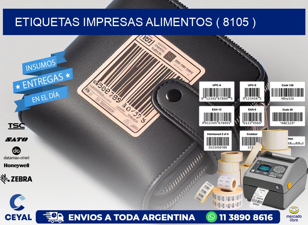 ETIQUETAS IMPRESAS ALIMENTOS ( 8105 )