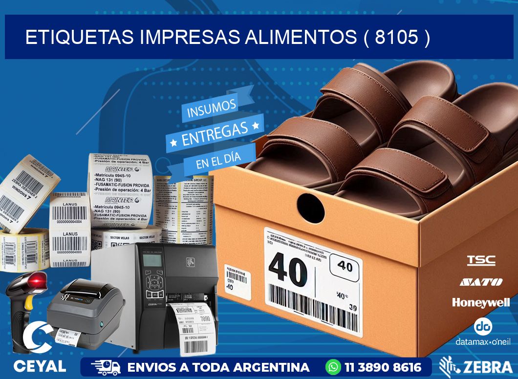 ETIQUETAS IMPRESAS ALIMENTOS ( 8105 )