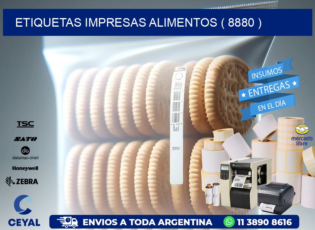 ETIQUETAS IMPRESAS ALIMENTOS ( 8880 )