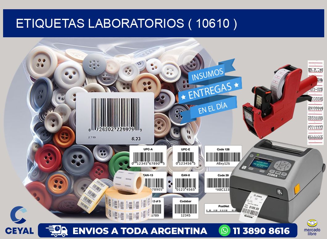 ETIQUETAS LABORATORIOS ( 10610 )