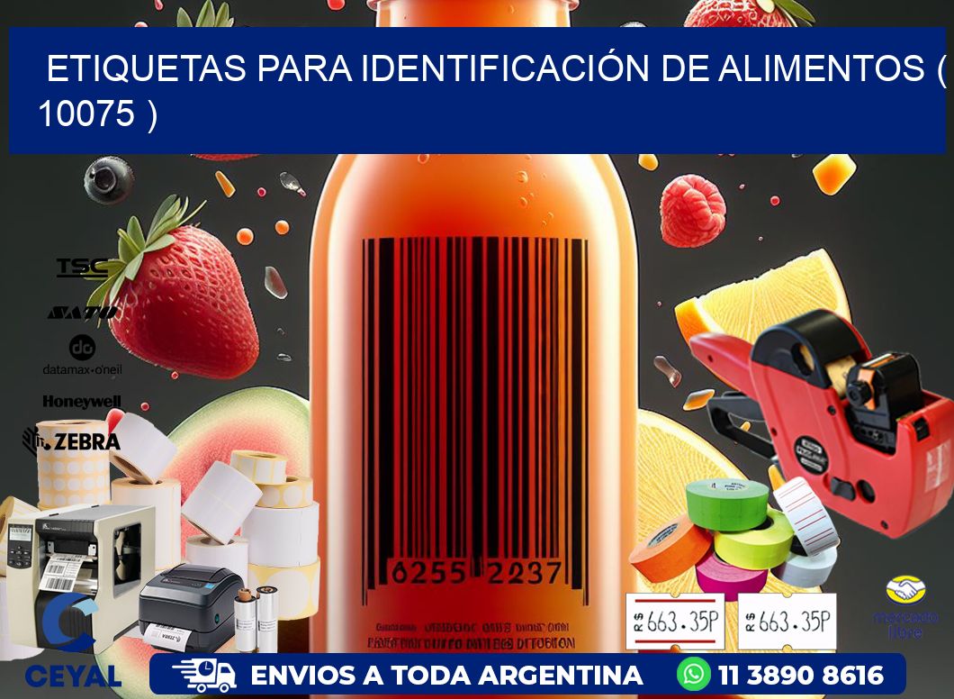 ETIQUETAS PARA IDENTIFICACIÓN DE ALIMENTOS ( 10075 )