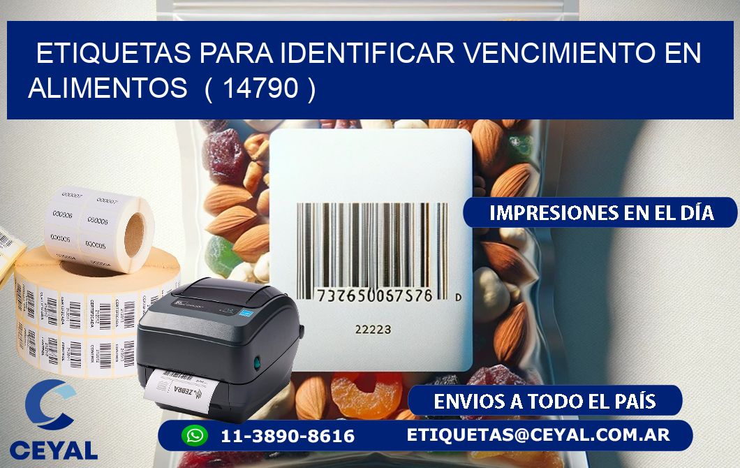ETIQUETAS PARA IDENTIFICAR VENCIMIENTO EN ALIMENTOS  ( 14790 )