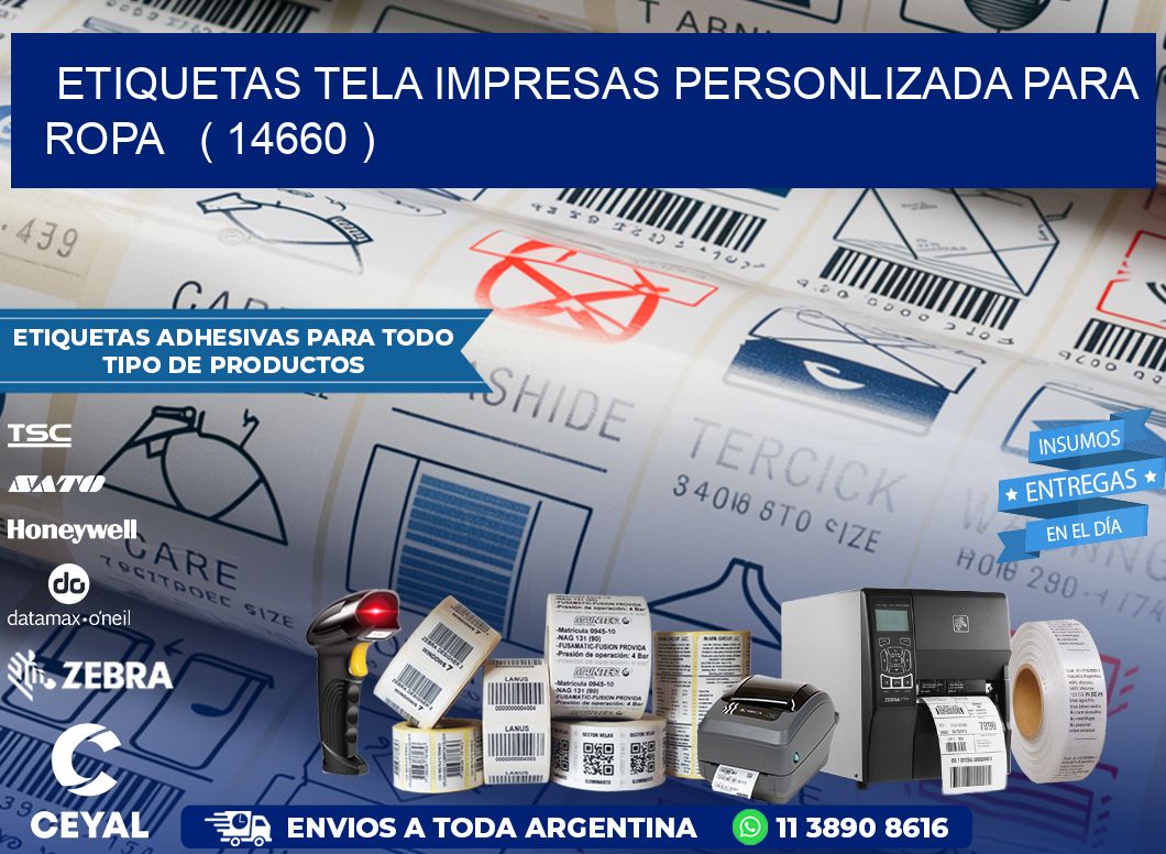 ETIQUETAS TELA IMPRESAS PERSONLIZADA PARA ROPA   ( 14660 )